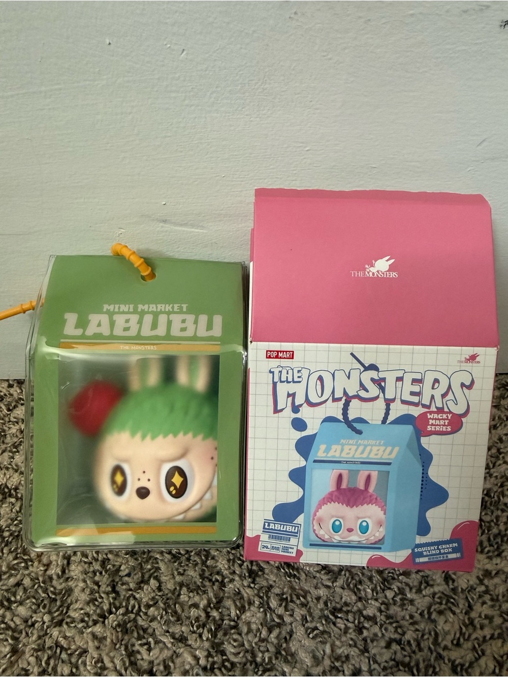 Pop Mart The Monsters Labubu Wacky Mart Squishy Stress Ball Blind Box Mint